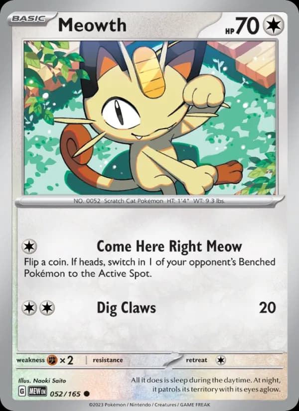 Meowth — 151, Common