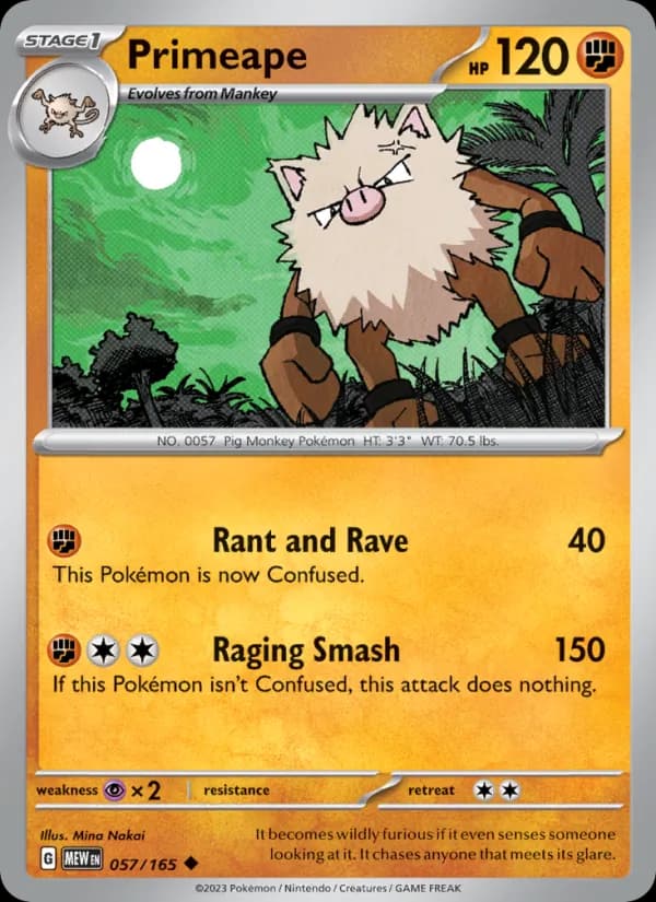 Primeape — 151, Uncommon