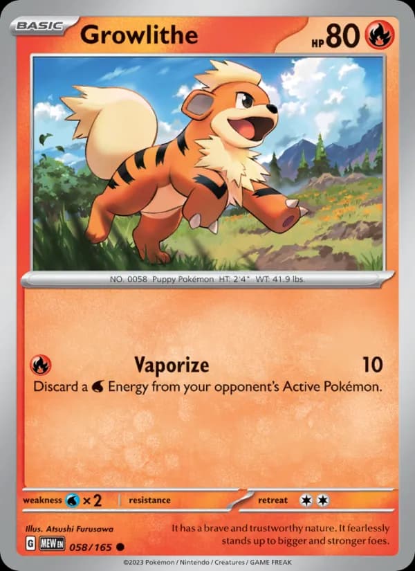 Growlithe — 151, Common