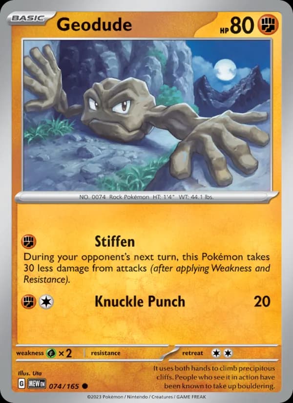 Geodude — 151, Common