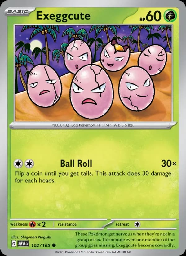 Exeggcute — 151, Common