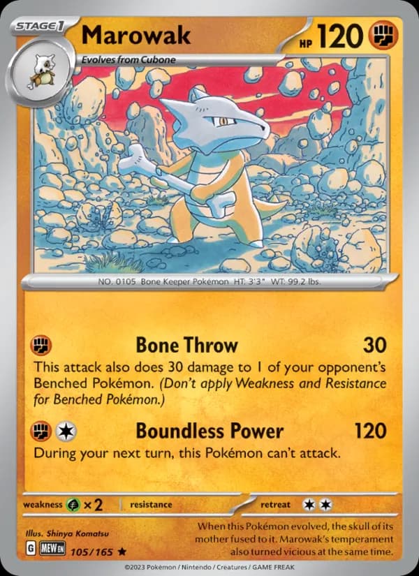 Marowak — 151, Rare