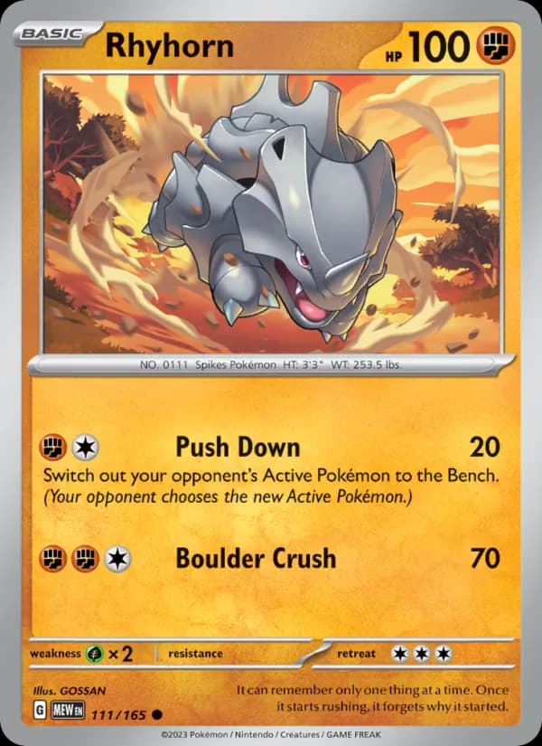 Rhyhorn — 151, Common