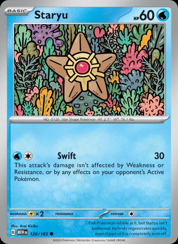 Staryu — 151, Common