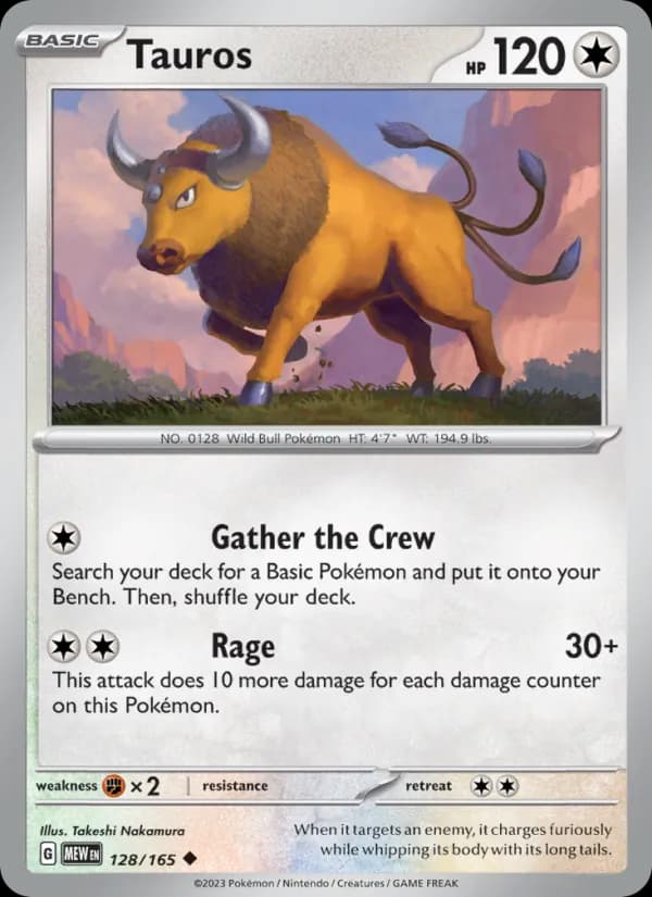 Tauros — 151, Uncommon