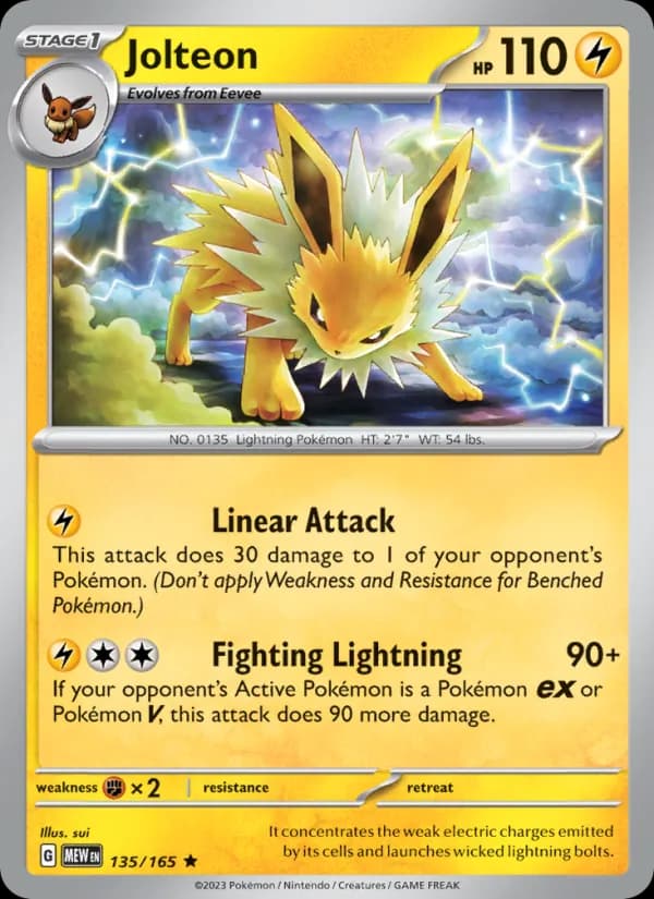 Jolteon — 151, Rare