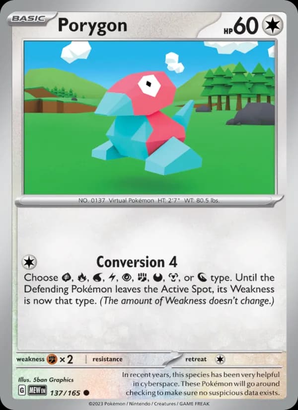 Porygon — 151, Common