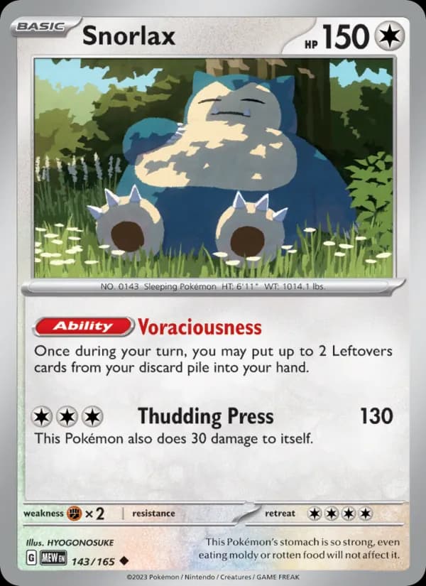 Snorlax — 151, Uncommon
