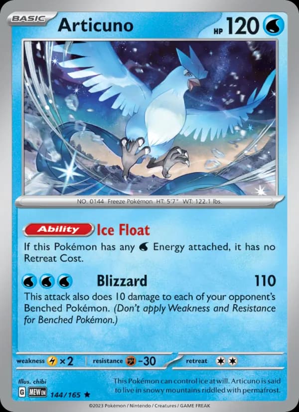 Articuno — 151, Rare