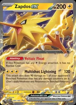 Zapdos ex — 151 — Double rare