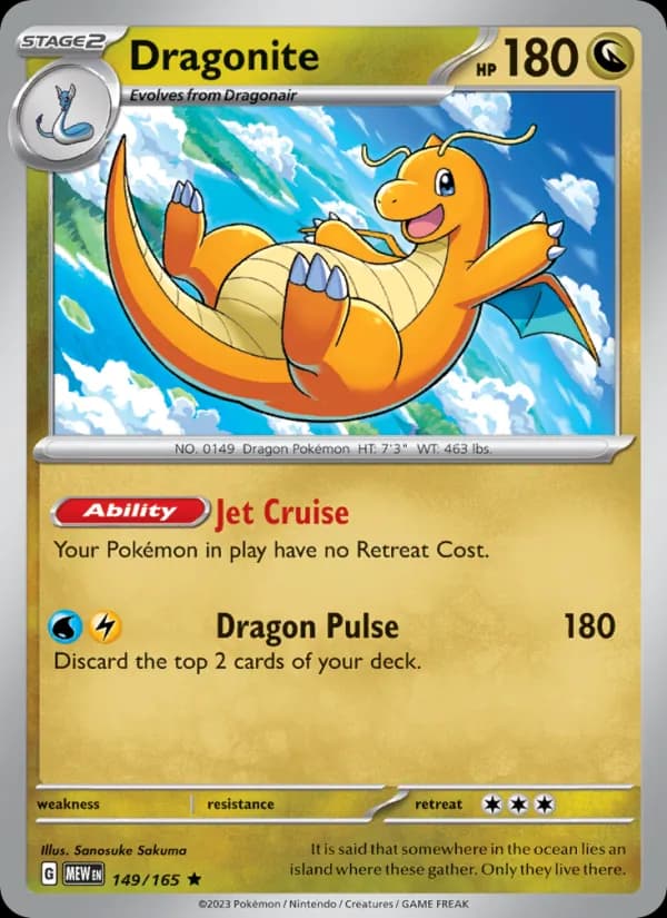 Dragonite — 151, Rare