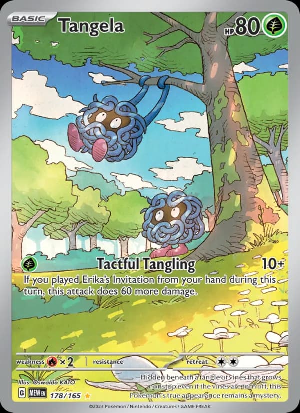 Tangela — 151, Illustration rare