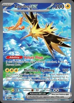 Zapdos ex — 151 — Special illustration rare