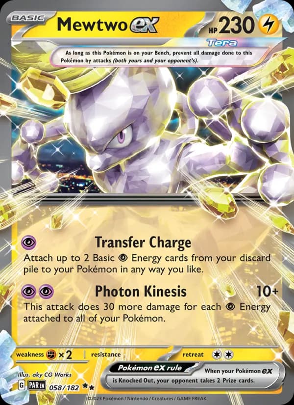 Mewtwo ex — Paradox Rift, Double rare