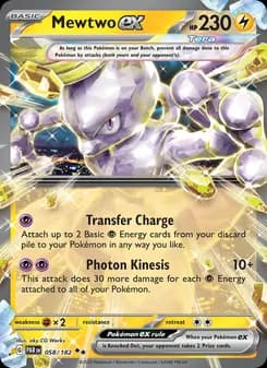 Mewtwo ex — Paradox Rift — Double rare