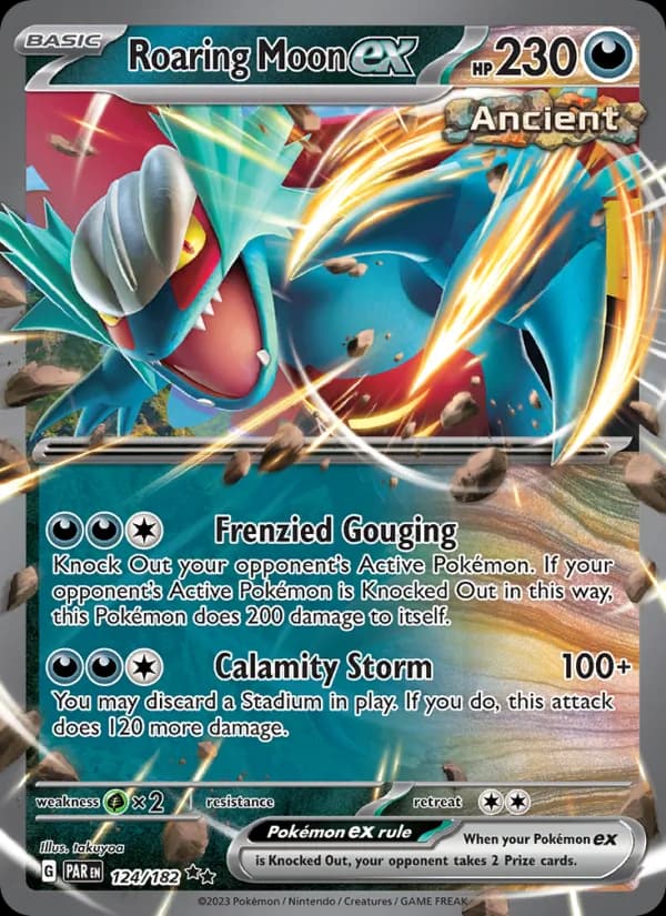 Roaring Moon ex — Paradox Rift, Double rare