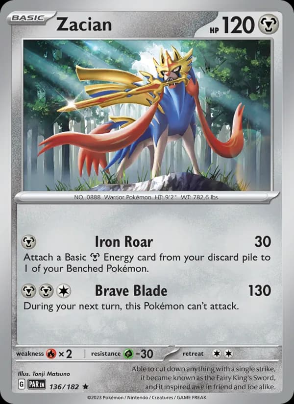 Zacian — Paradox Rift, Rare