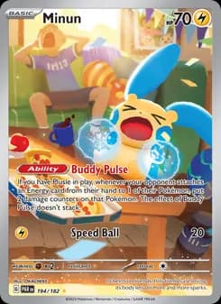 Minun — Paradox Rift — Illustration rare