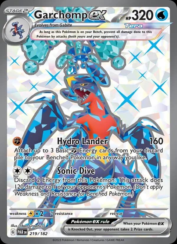 Garchomp ex — Paradox Rift, Ultra Rare