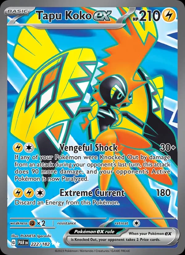 Tapu Koko ex — Paradox Rift, Ultra Rare