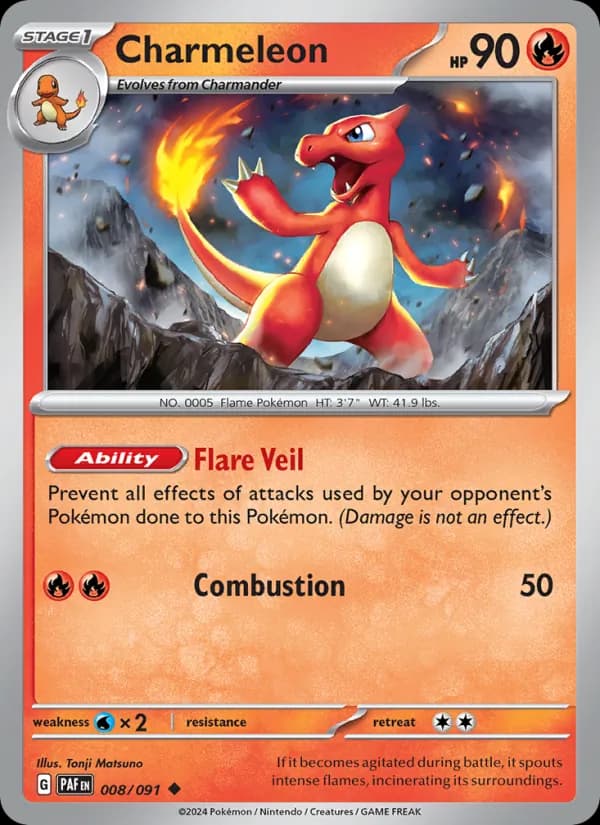 Charmeleon — Paldean Fates, Uncommon