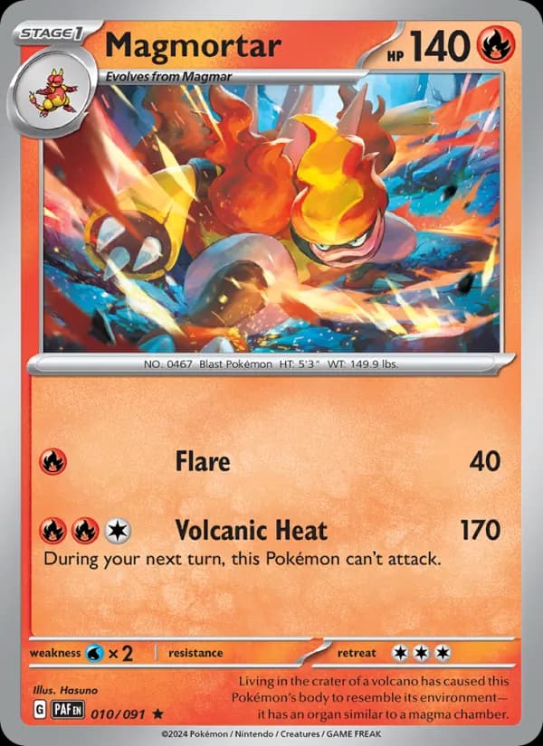 Magmortar — Paldean Fates, Rare