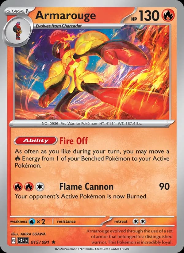 Armarouge — Paldean Fates, Rare