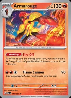 Armarouge — Paldean Fates — Rare