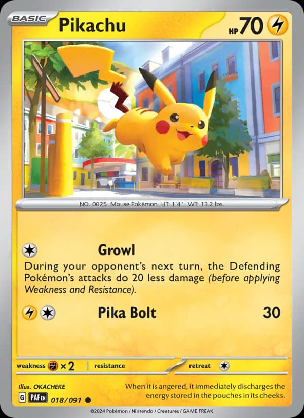Pikachu — Paldean Fates, Common