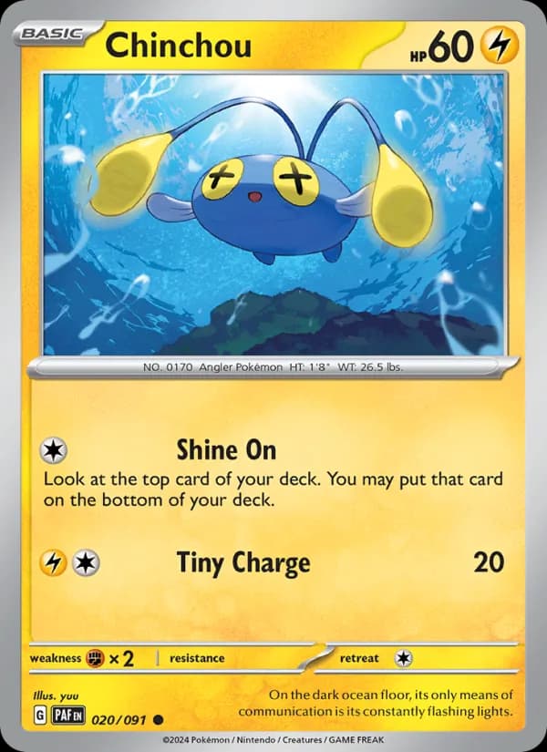 Chinchou — Paldean Fates, Common