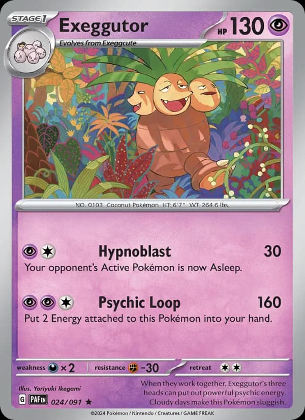 Exeggutor — Paldean Fates, Rare