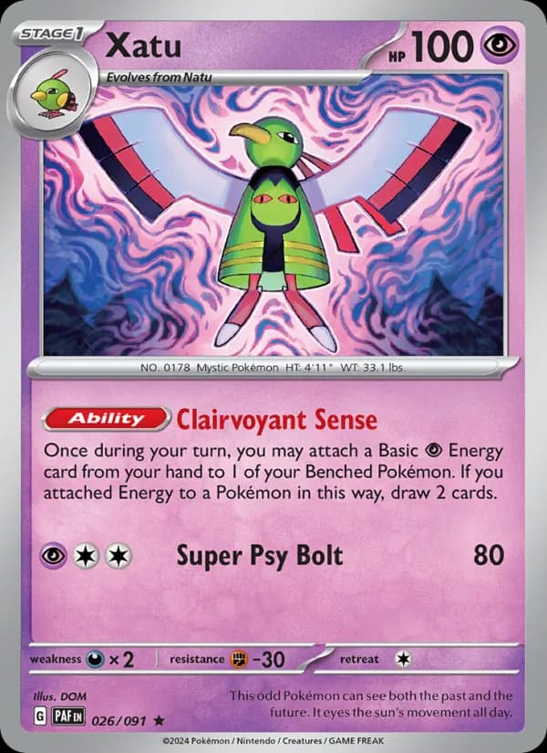 Xatu — Paldean Fates, Rare
