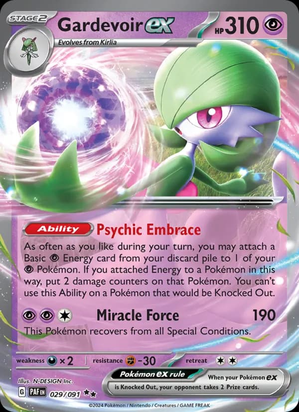 Gardevoir ex — Paldean Fates, Double rare