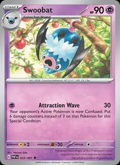 Swoobat — Paldean Fates — Uncommon