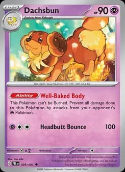 Dachsbun — Paldean Fates — Uncommon
