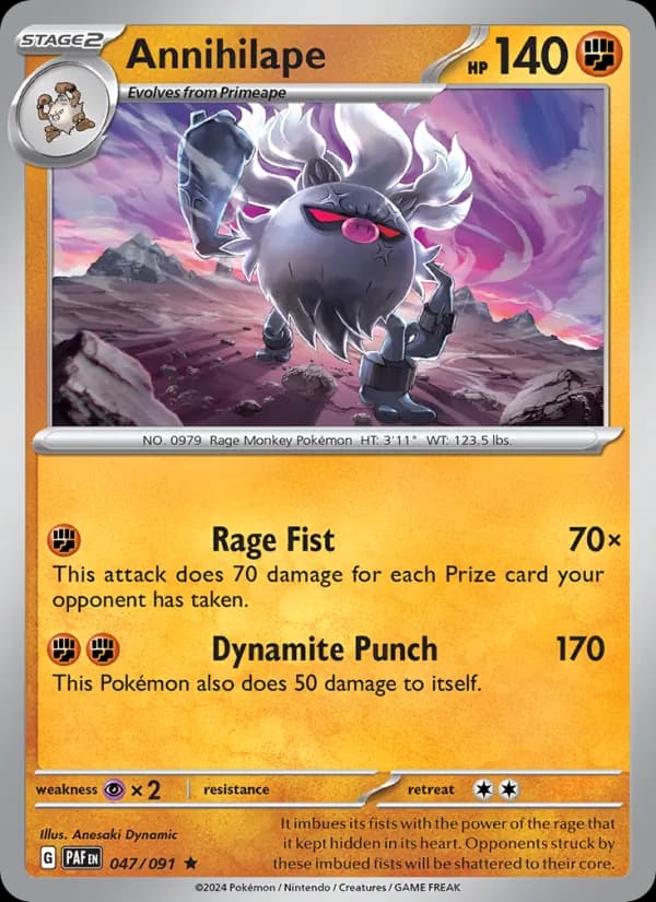 Annihilape — Paldean Fates, Rare