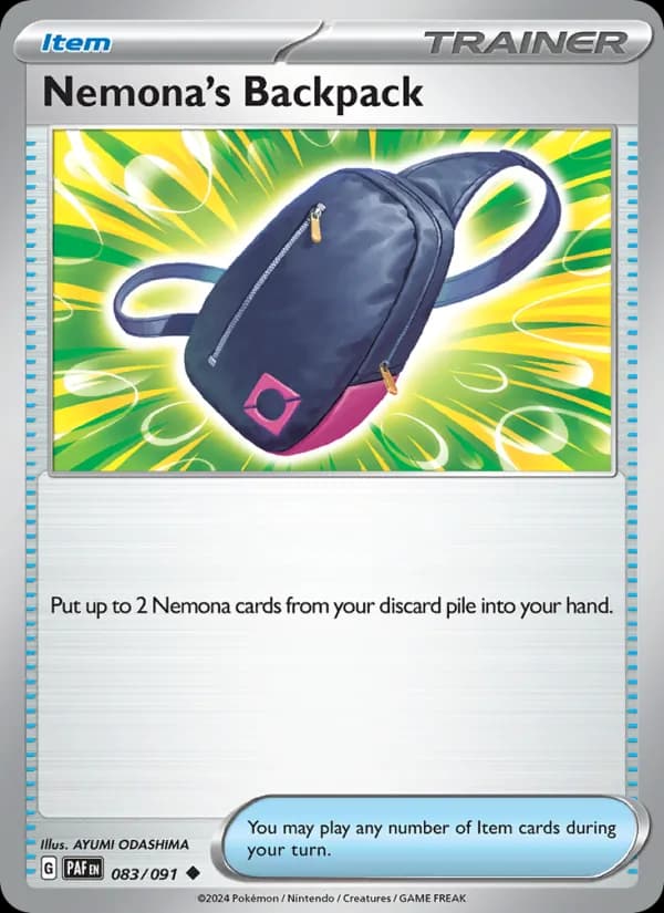 Nemona's Backpack — Paldean Fates, Uncommon