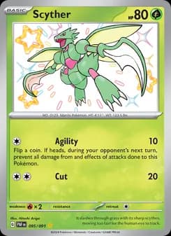 Scyther — Paldean Fates — Shiny rare