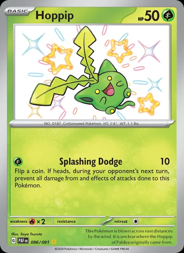 Hoppip — Paldean Fates, Shiny rare