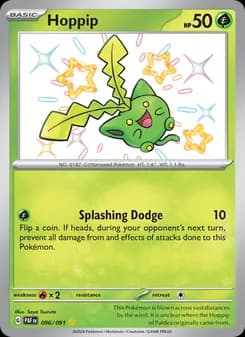 Hoppip — Paldean Fates — Shiny rare