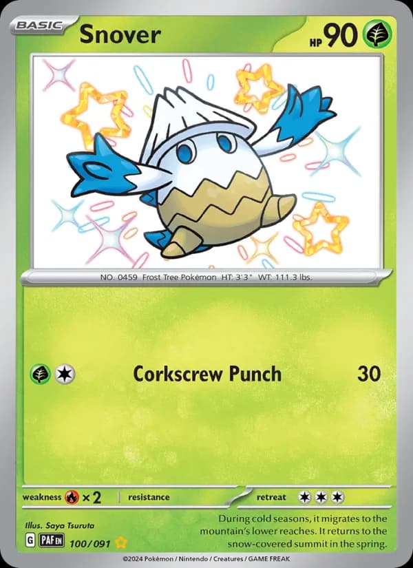 Snover — Paldean Fates, Shiny rare