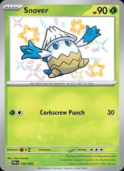 Snover — Paldean Fates — Shiny rare