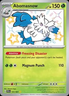 Abomasnow — Paldean Fates — Shiny rare