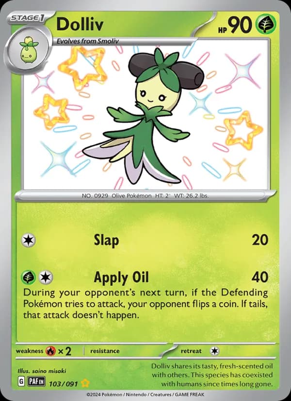 Dolliv — Paldean Fates, Shiny rare