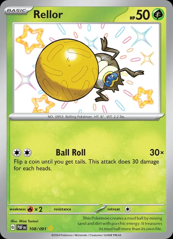 Rellor — Paldean Fates, Shiny rare