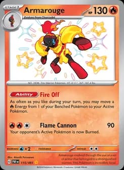 Armarouge — Paldean Fates — Shiny rare