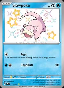 Slowpoke — Paldean Fates — Shiny rare