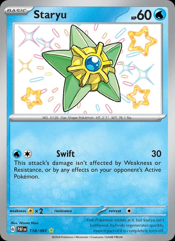 Staryu — Paldean Fates, Shiny rare