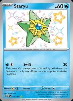Staryu — Paldean Fates — Shiny rare
