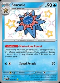Starmie — Paldean Fates — Shiny rare